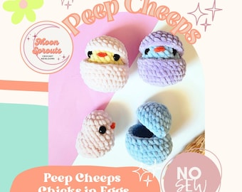 Easter Chicks in Eggs Crochet Pattern | No-Sew Amigurumi (PDF Download)
