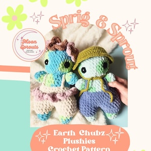 Sprig and Sprout Earth Chubz | Crochet pattern, Amigurumi Earth Plushie pattern, PDF Download