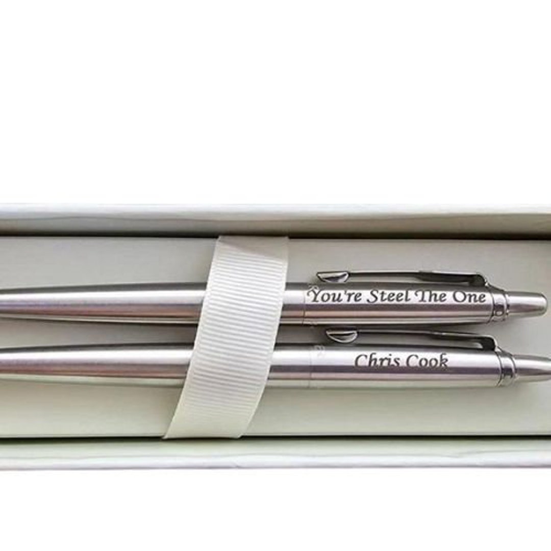 Personalized Parker Pen Set Blue and Black Parker Jotter Pen Etsy