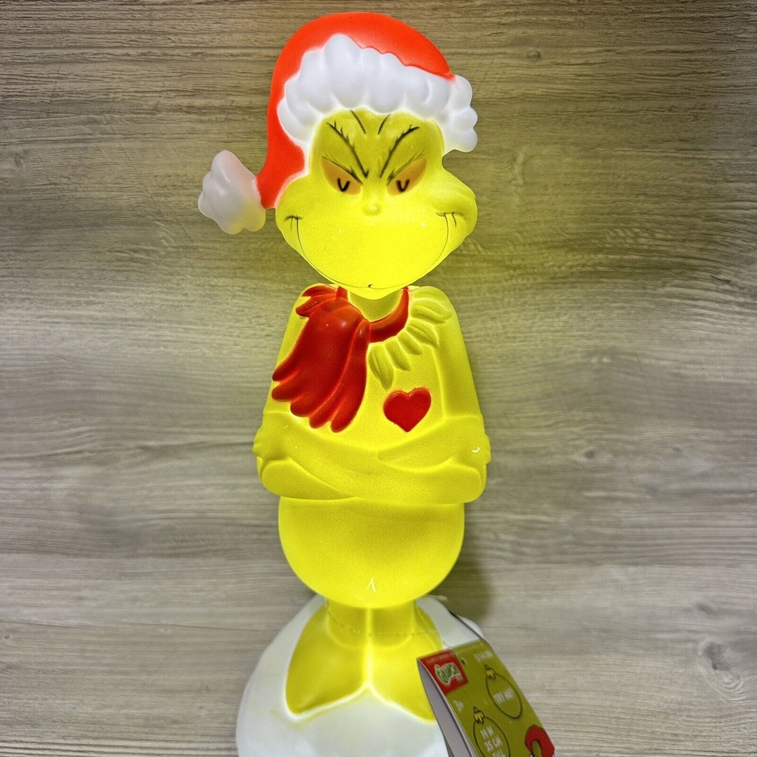 The Grinch 14 Blow Mold LED Light up Table Top Christmas Etsy