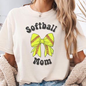 Comfort Colors, Custom Softball Mom, Shirt For Softball Mom, Softball Mom Tee Shirts, Personalized Softball Shirt, Softball Shirts, Mom Tee