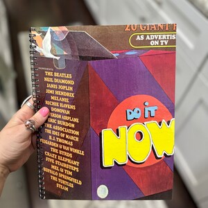 Vinyl Record Cover Notebook - DO IT NOW 20 Giant Hits