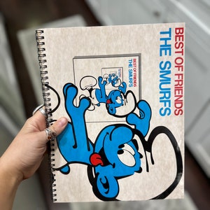 Vinyl Record Cover Notebook - THE SMURFS