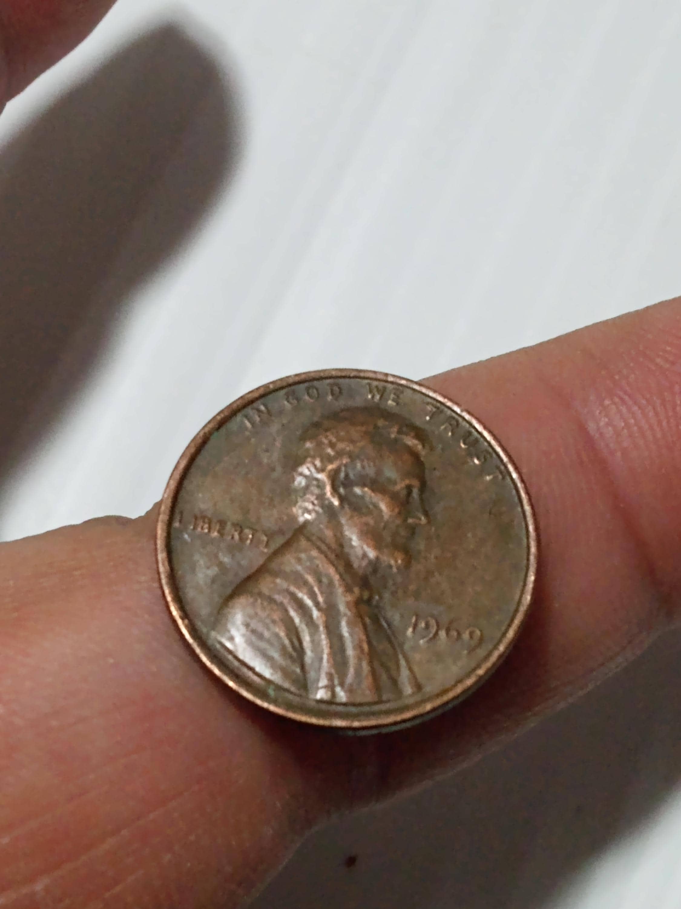 ズレ打　1980年　リンカーン　ペニー　ミントマーク無　レア 1980 Lincoln Penny, NO mint mark, but some undecipherable