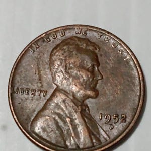 Collectable 1952 D Mint Mark Lincoln Wheat Penny Rare Coin Collection