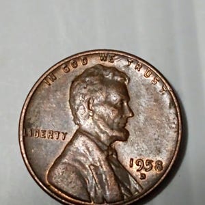 1958 D Mint Mark Lincoln Wheat Penny &quot;The Last Year Of Wheat Penny&quot; Rare Coin Collection