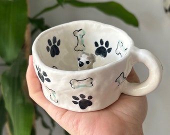 Mug personnalisé Peekaboo expresso pour animal de compagnie