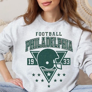 Philadelphia Football Vintage Sweatshirt, Retro Eagles Crewneck Sweatshirt, Philly Game Day Football Team Sweater, Unisex Sports Fan Gift