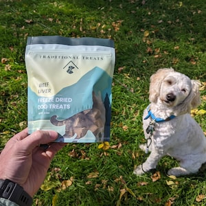 Freeze-Dried Dog Treats- Beef Liver.  Single Ingredient, Raw, Healthy!