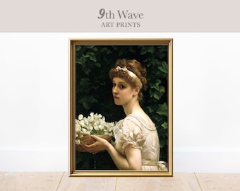 Regency Woman Painting | Vintage Portrait Print | Instant Download Wall Decor | Printable