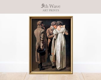 Vintage Regency Painting | Gentlemen Portrait Print | Jane Austen Instant Download Wall Decor