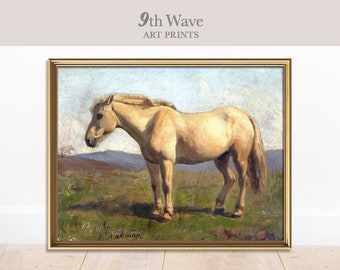 Antique Horse Printable | Vintage Horse Print | Country Rustic Gallery Wall Printable art