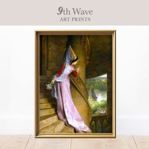 Fairy Tale Princess Print, Medieval Woman Vintage Wall Decor, Instant Download, Printable