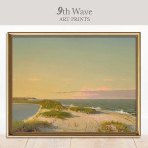 Impresión antigua de Nantucket / Impresión costera de playa / Arte vintage / Decoración de pared de descarga instantánea