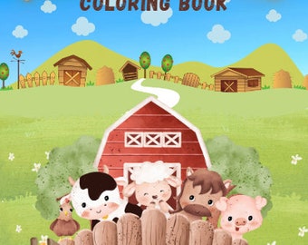 Printable Coloring Book for Children - (Farm Animals)