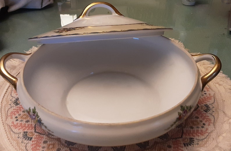 VINTAGE Noritake Round Covered Vegetable Bowl With Lid Mariana Gold - View #5
