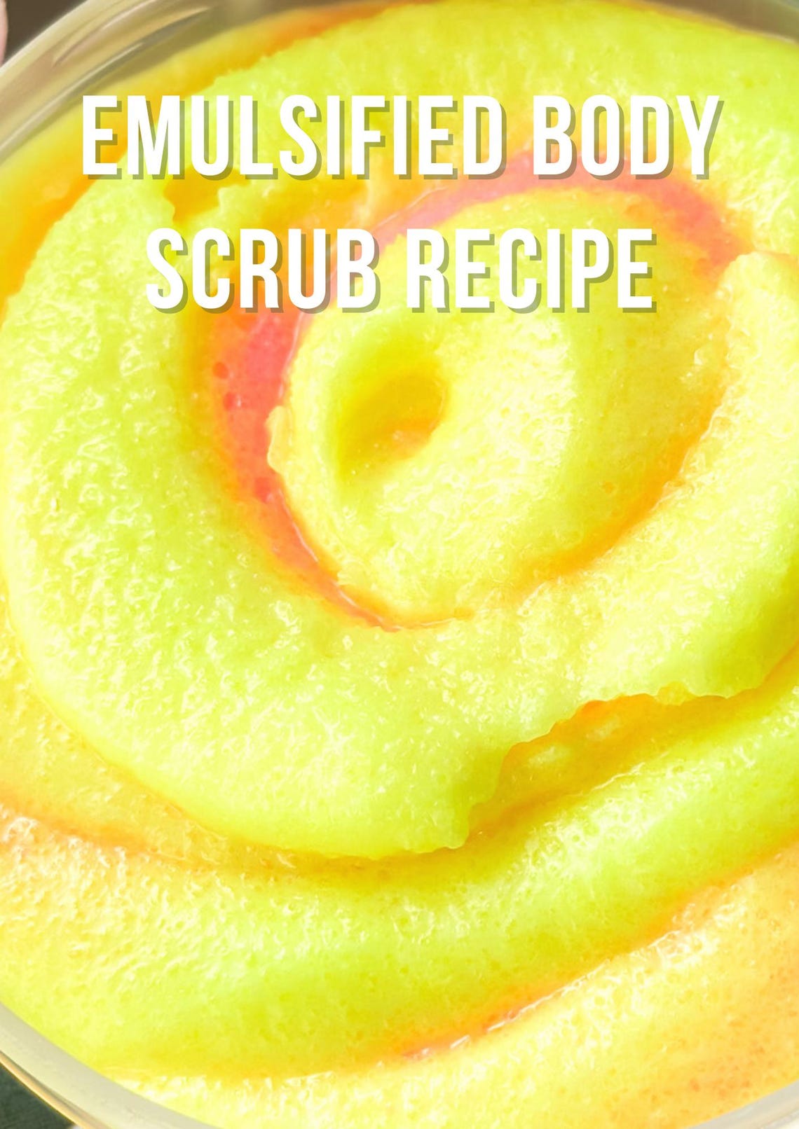 The Best Creamy Emulsified Body Scrub Fluffy Scrub Formulation Scrub ...
