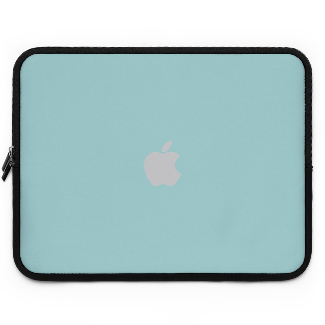 Tablet & Laptop Case, Mint Green Laptop Sleeve With Apple Logo, Fit