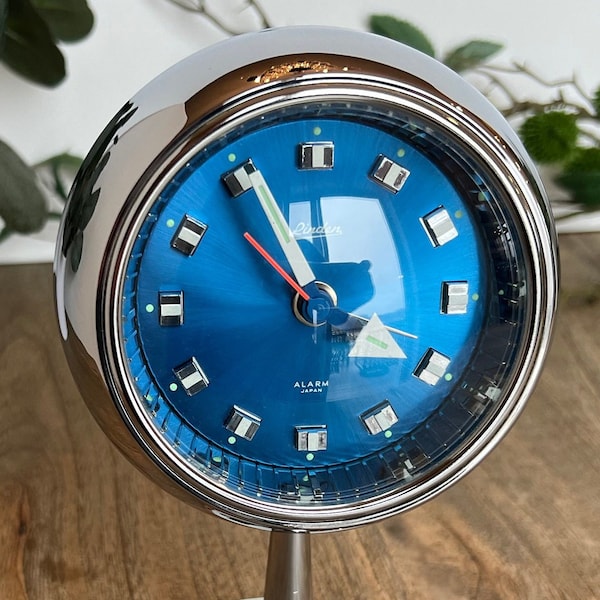 1960s Linden Pedestal Alarm Clock - Space Age