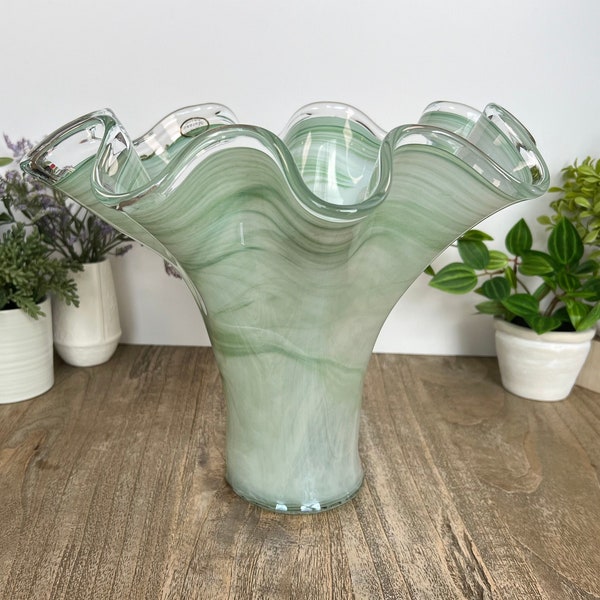 Vintage Murano Lavorazione Glass Vase