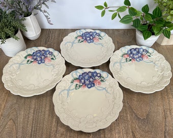 Fitz & Floyd Victorian Lace Plates - Set of 4