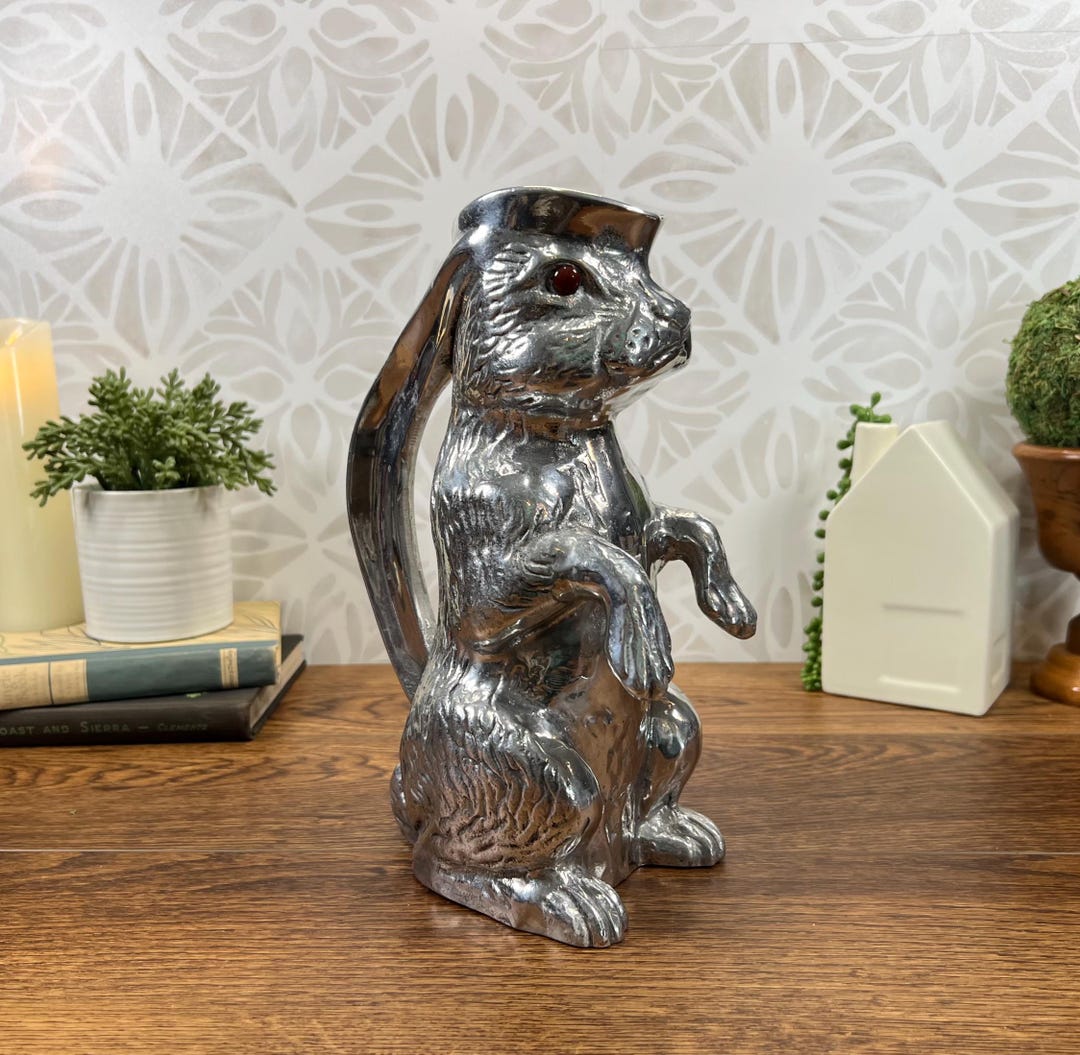 Vintage Arthur Court Rabbit Pitcher - Etsy
