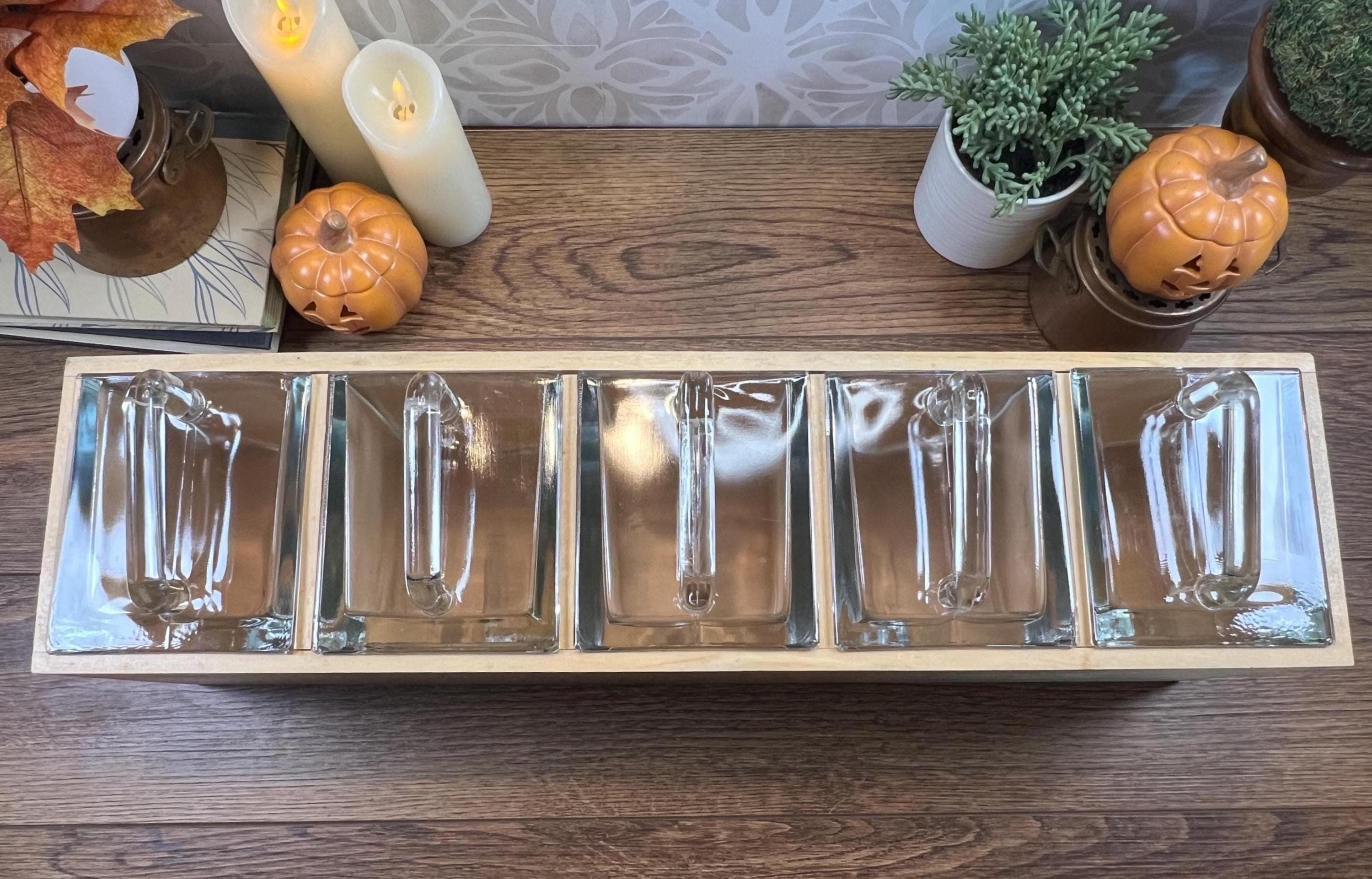Vintage IKEA Forhoja Wood & Glass Storage Cabinet - 5 Glass Vintage IKEA Forhoja Wood & Glass Storage Cabinet - 5 Glass