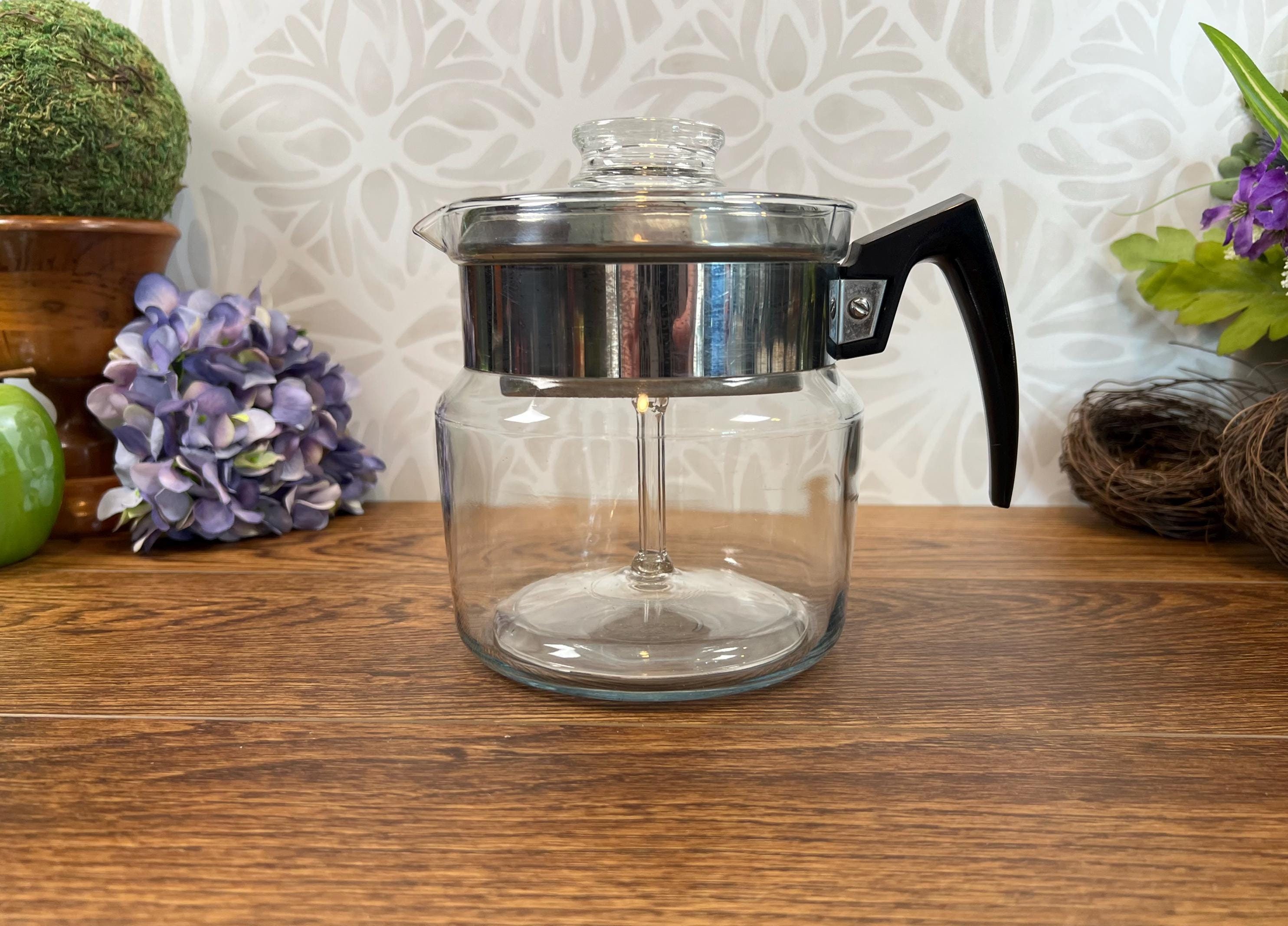 Vintage Pyrex Flameware 6 Cup Coffee Pot Percolator - AS IS - Etsy