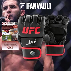 Islam Makhachev Autographed UFC Gloves | Certified Signatures with COA