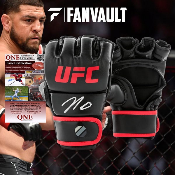 Nick Diaz Autographed UFC Gloves | Certified Signatures with COA