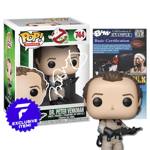 Bill Murray Autographed Dr. Peter Venkman Funko Pop | Ghostbusters | Certified Signatures with COA