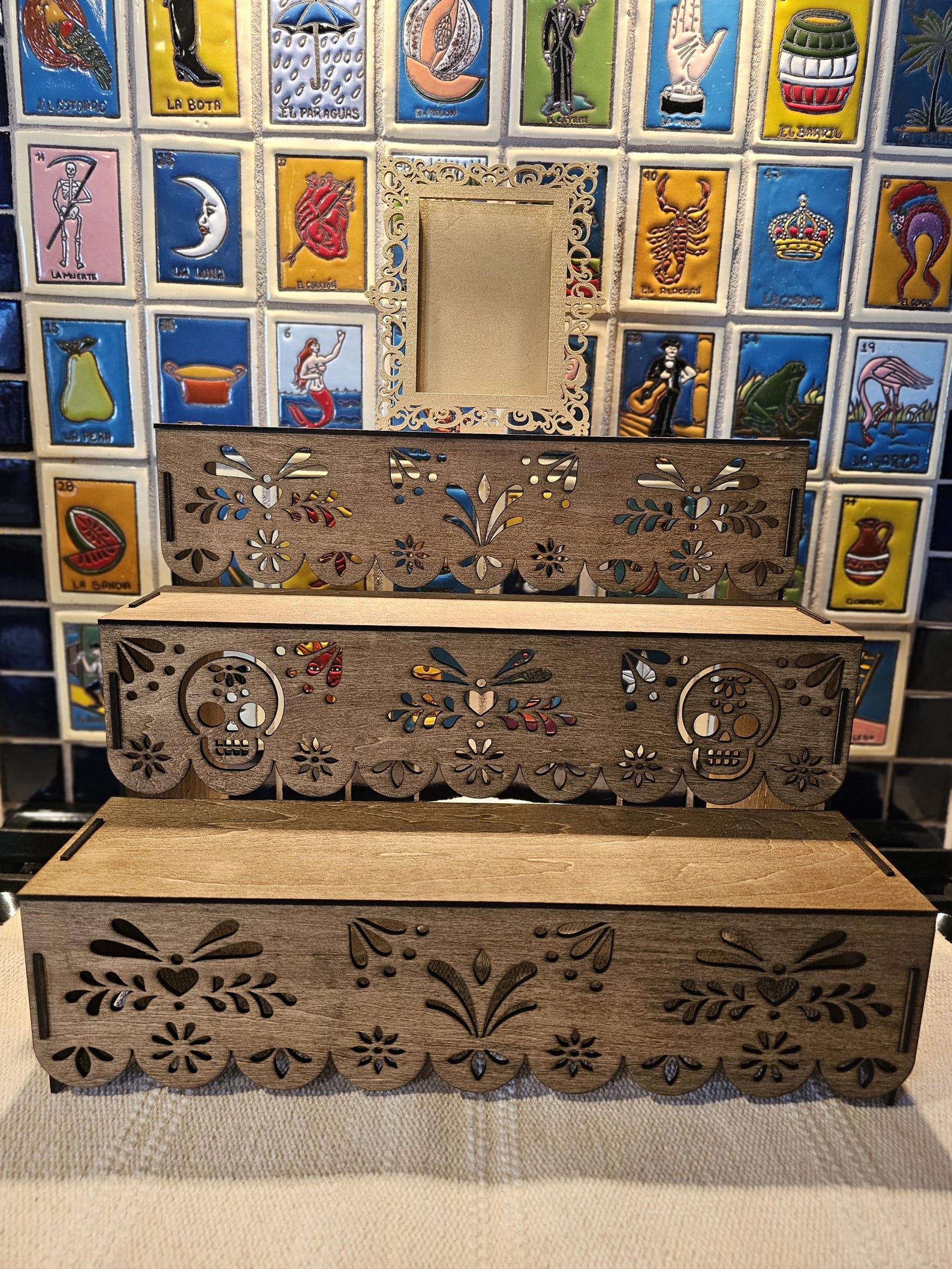 Mini Ofrenda Rug Midi Ofrenda - the Big Mini - Laser Cut-day of the Dead Altar ...