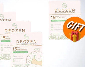 Deodorant Deozen Buy 5,pay for 4! Armpit Cream Natural Deodorant for Women and Men Long-Lasting Armpit Odor Protection-Up to 15 Days