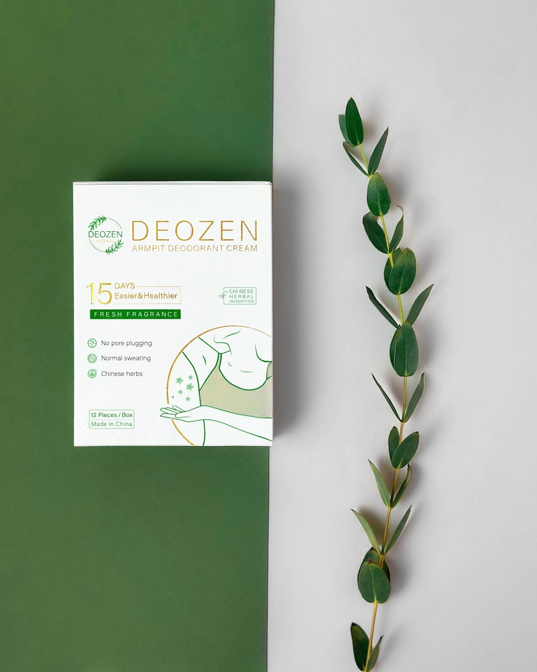 Deozen Armpit Deodorant Cream Natural Deodorant for Women and Men