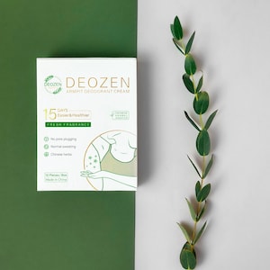 Crema desodorante natural para axilas Deozen para mujeres y hombres (24 unidades en 1 caja)