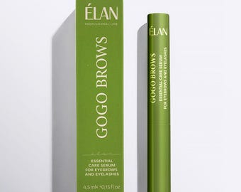 ELAN GOGO BROWS Eyebrow & Eyelash Growth Serum 4.5ml | Peptide Lash and Brow Conditioner | Nourishing Hair Care Treatment