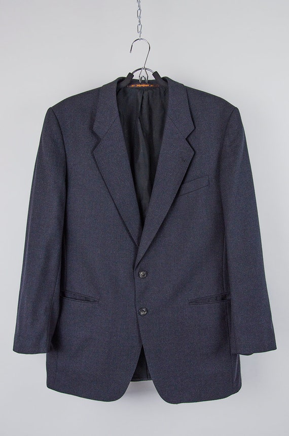 YVES SAINT LAURENT Dark Grey Wool Blazer