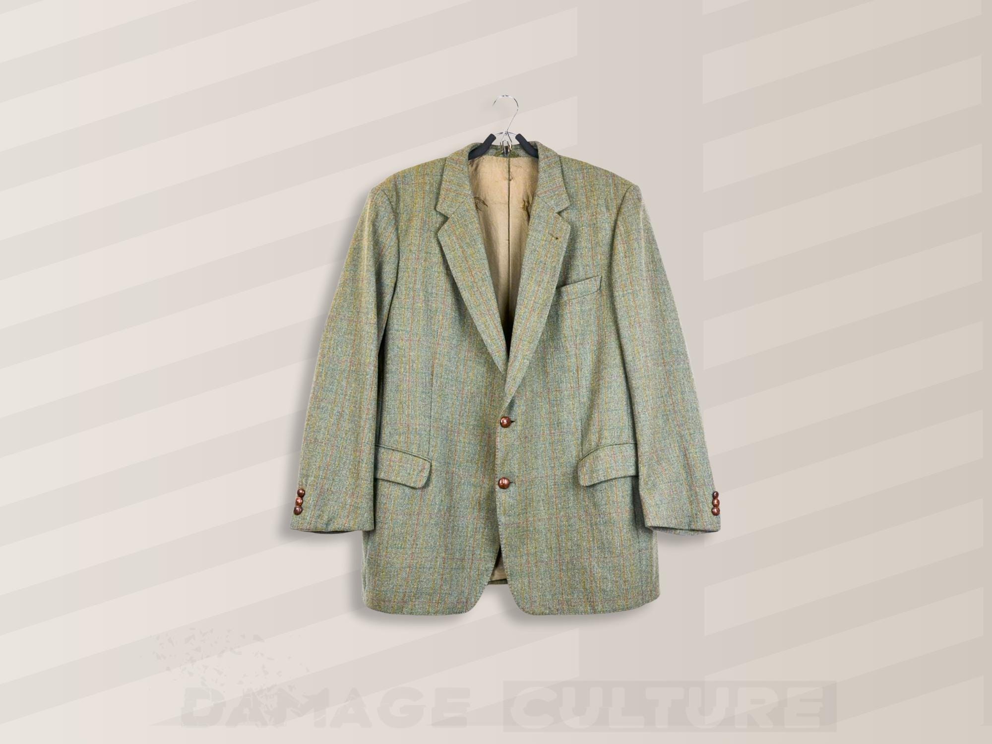 Burberry Tweed Coat - Etsy