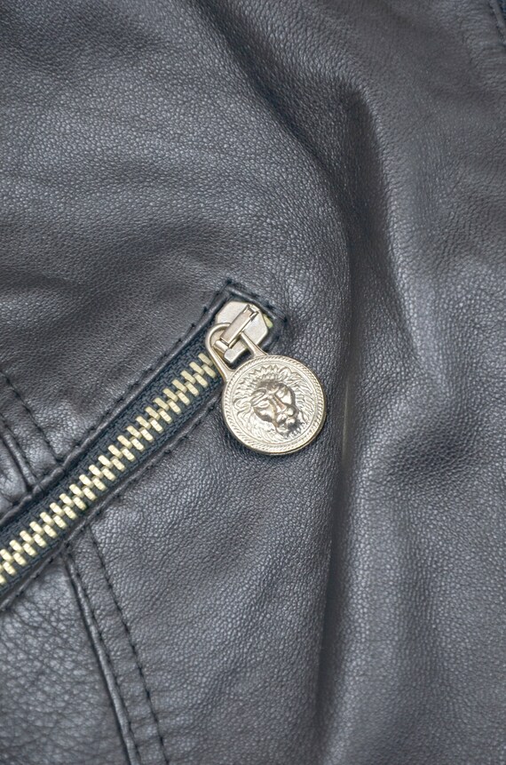 VERSUS GIANNI VERSACE Rare Leather Vintage Dress - image 7