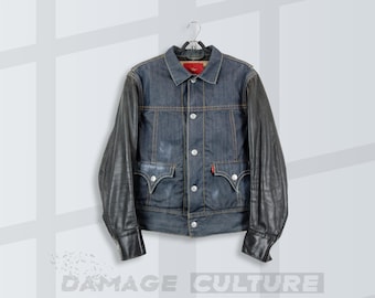 Vintage Levi’s Red Type 4 Trucker Jacket | Denim Leather Blanket Lined M
