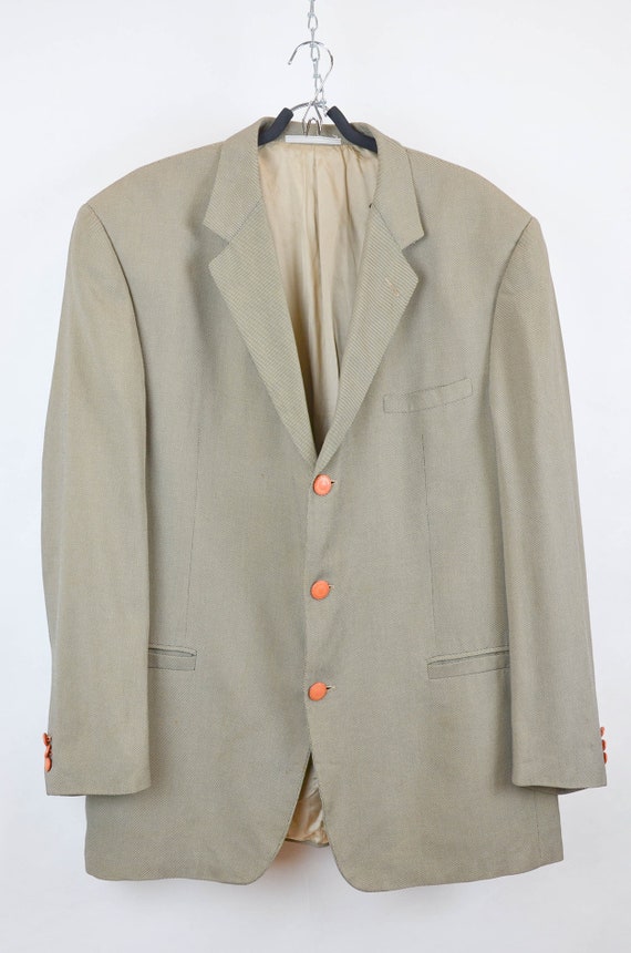 Buy VERSACE CLASSIC V2 Vintage Silk Blazer Jacket Coat Suit Jacket 