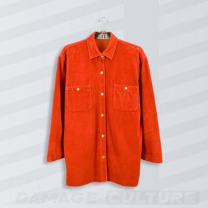 Vintage Burberrys&#39; Corduroy Overshirt – Burnt Orange British Workwear