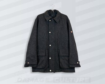 ジャケット・アウター archive allegri italy super long coat M Vintage Allegri Italy Wool Coat Jacket Black Size L Adult Jacket