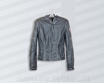 Suomy Leather Motorcycle Jacket | CE Armor | Size XL
