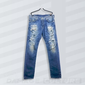 Jean effet vieilli True Religion : denim coupé décontracté Dean, taille 33