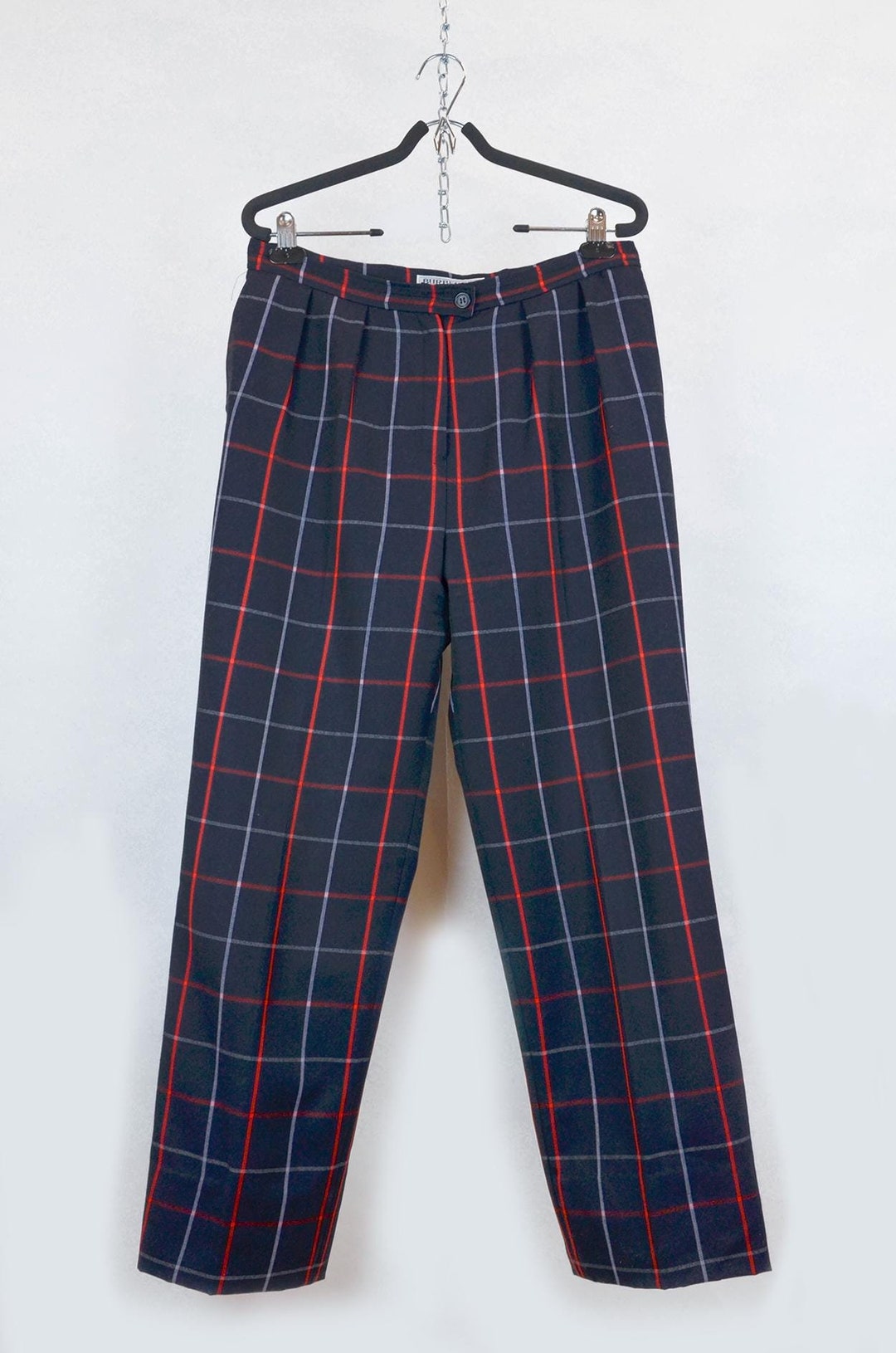 Vintage Burberrys London Formal Trousers 100% Wool 80s Rare