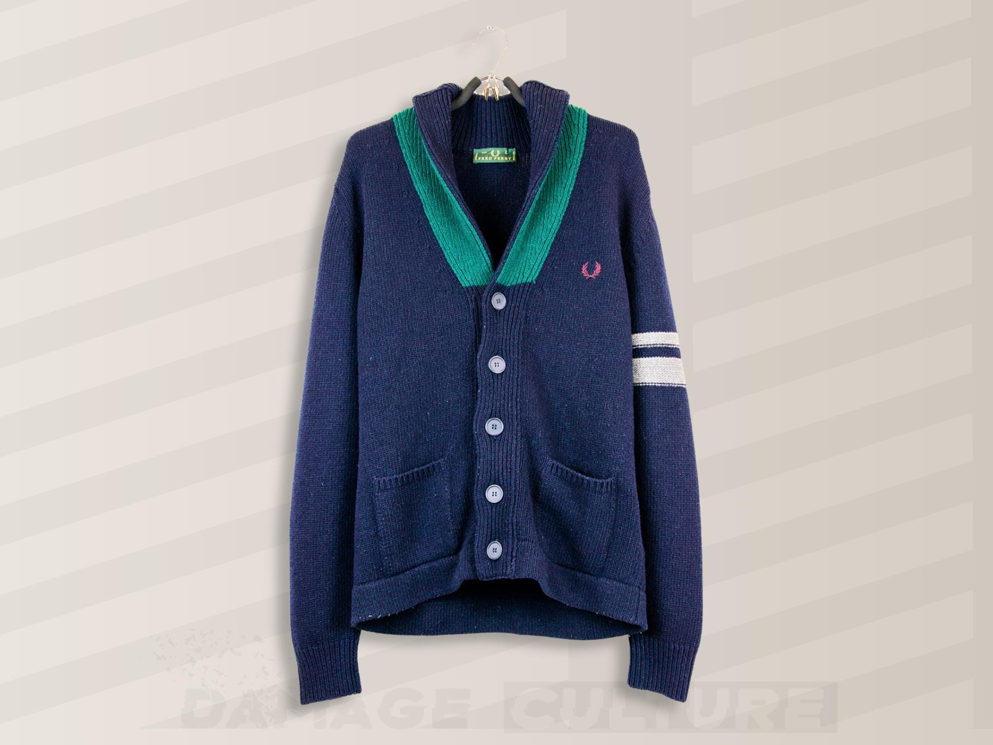 Fred Perry Cardigan - Etsy