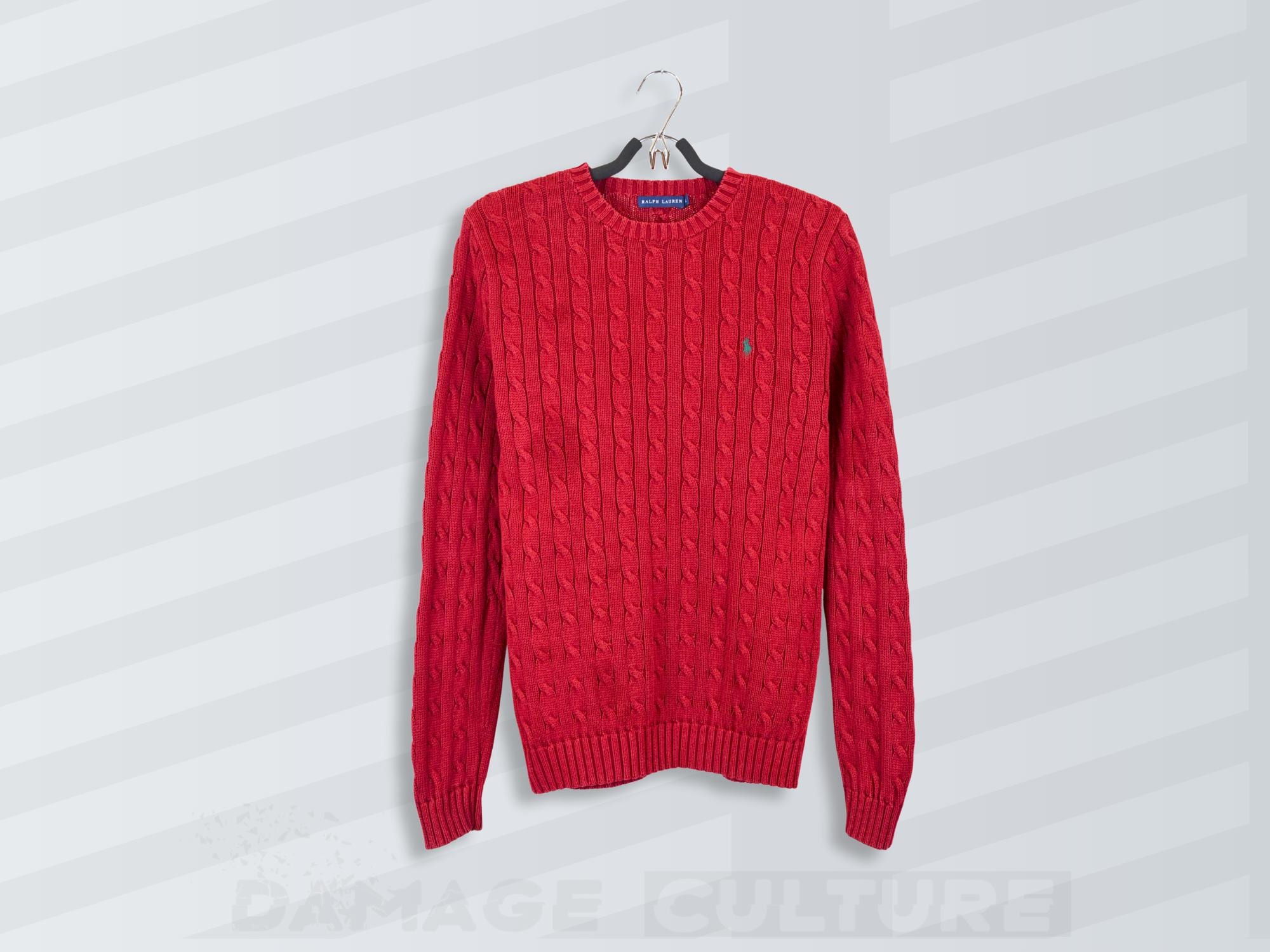 Vintage Polo Ralph Lauren Cable Knit Sweater | Cotton | Size L - Etsy