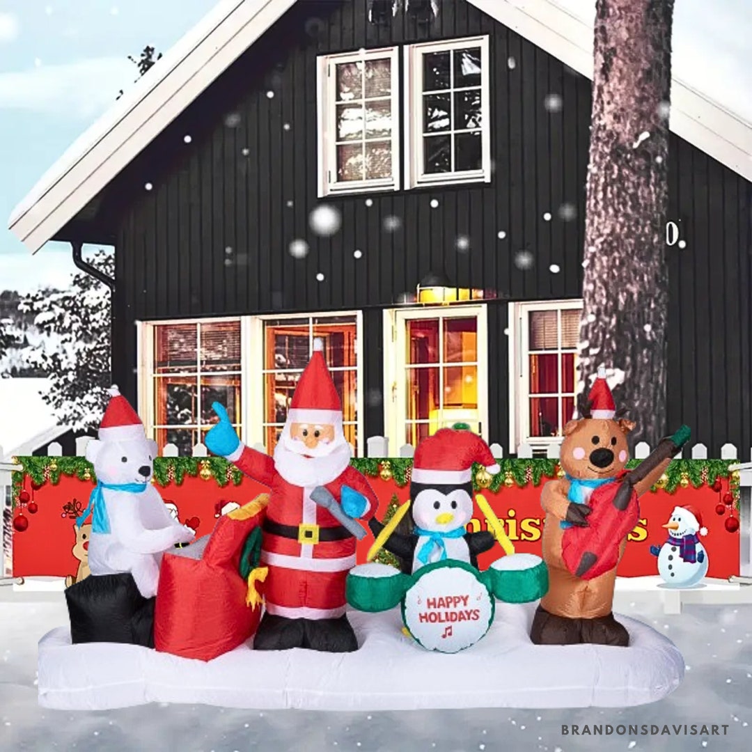 9 Ft Inflatables Christmas Blows up Yard Decorations With Etsy