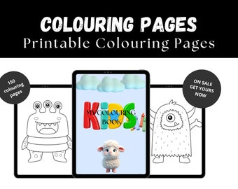 150 pages à colorier premium adaptées à tous les âges des enfants | Livres à colorier |